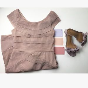 Off the Shoulder Layered Maggy London Dress